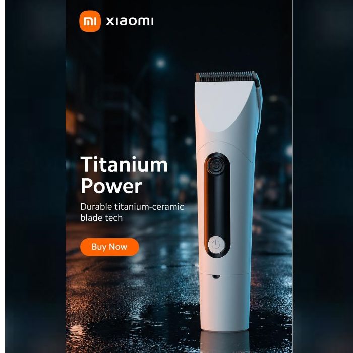 Hair Clipper Titanium Blade: 180-Min Runtime & IPX7 Wash