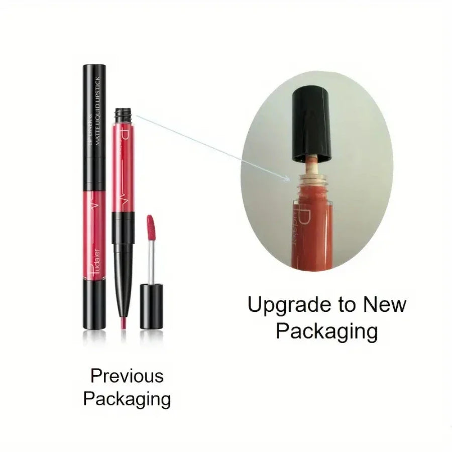 Comparison of a cosmetic product with previous and new packaging on a white background.