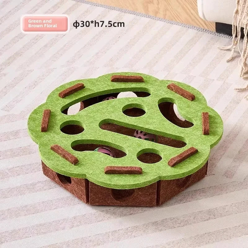 Cat Puzzle Toy: Felt Hunting Box to Bust Indoor Boredom