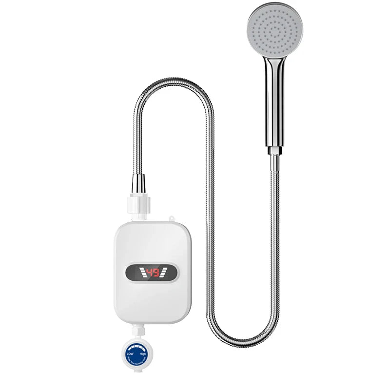 Instant Water Heater: 3.5kW Tankless Shower Set (3s Heat)