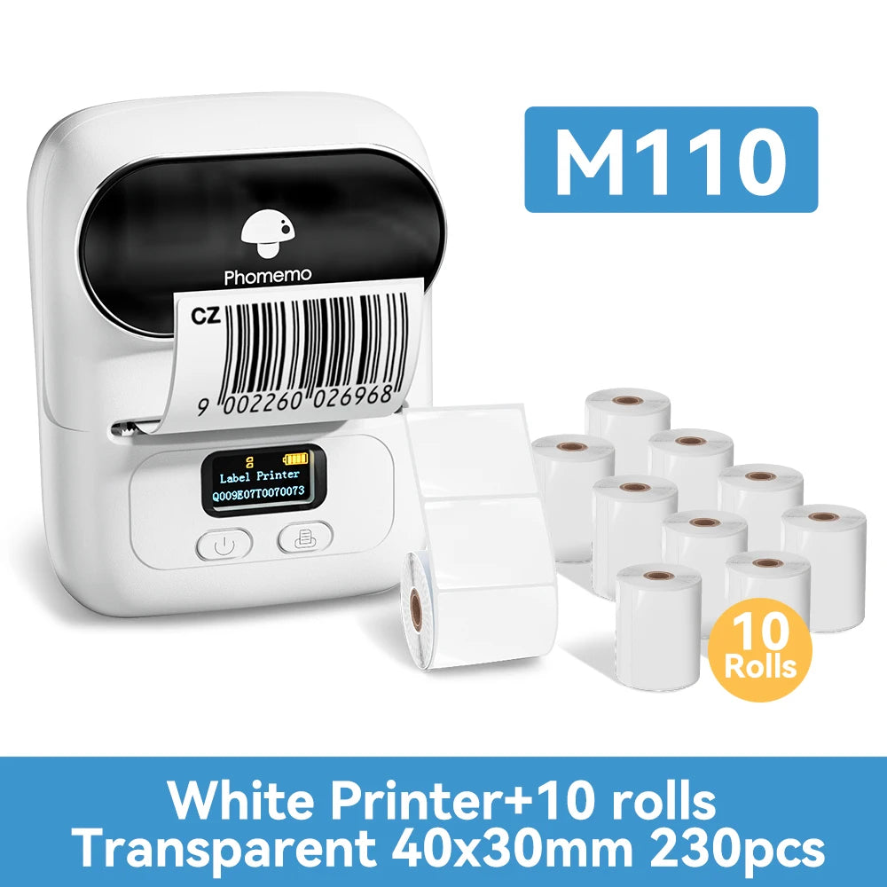 Phomemo M110 Thermal Printer: Portable Inkless Label Maker