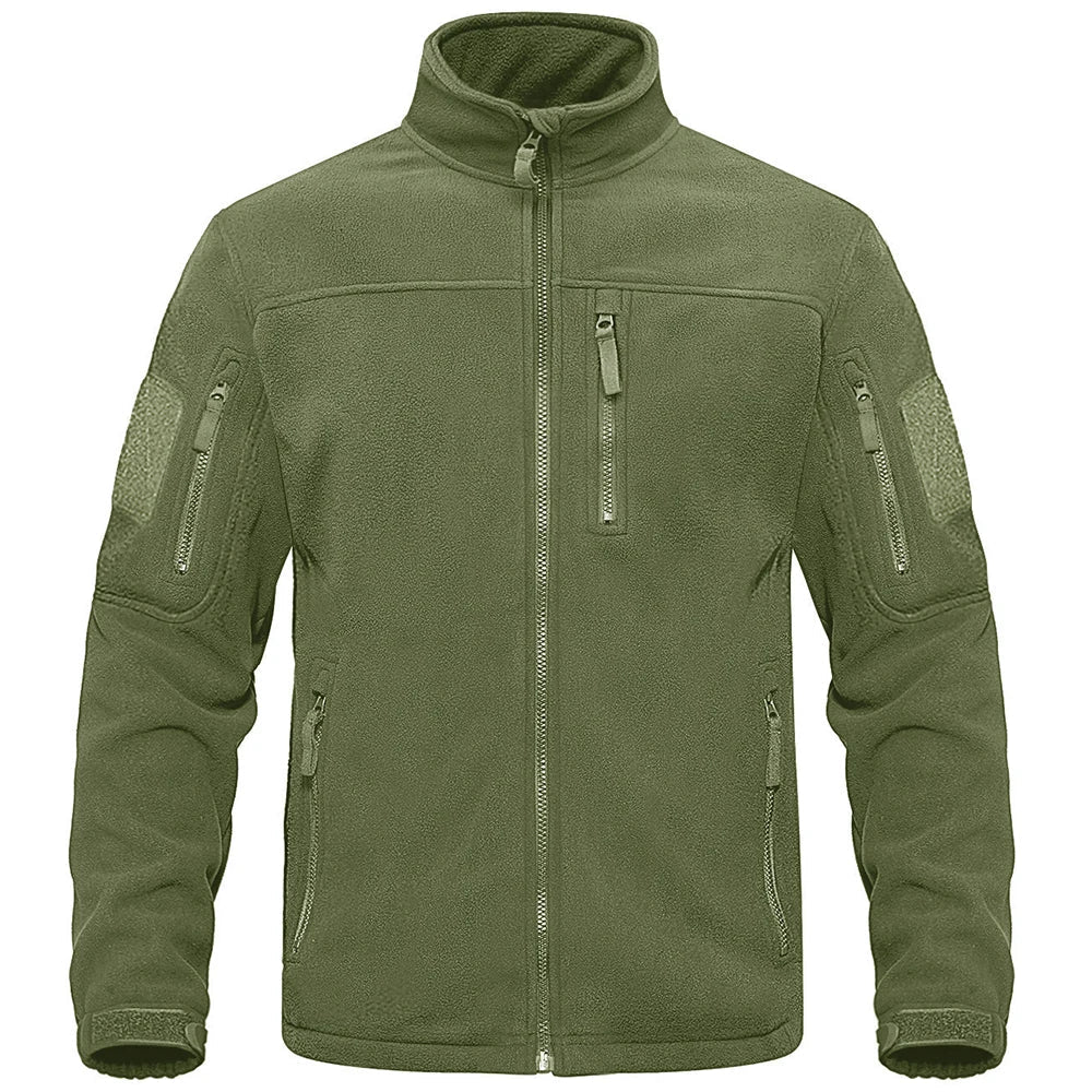 Fleece Jacket: Warm Thermal Work Coat with Utility Pockets