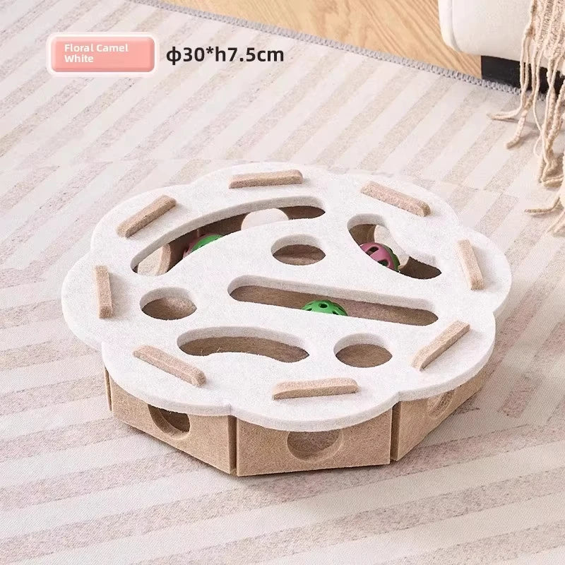 Cat Puzzle Toy: Felt Hunting Box to Bust Indoor Boredom