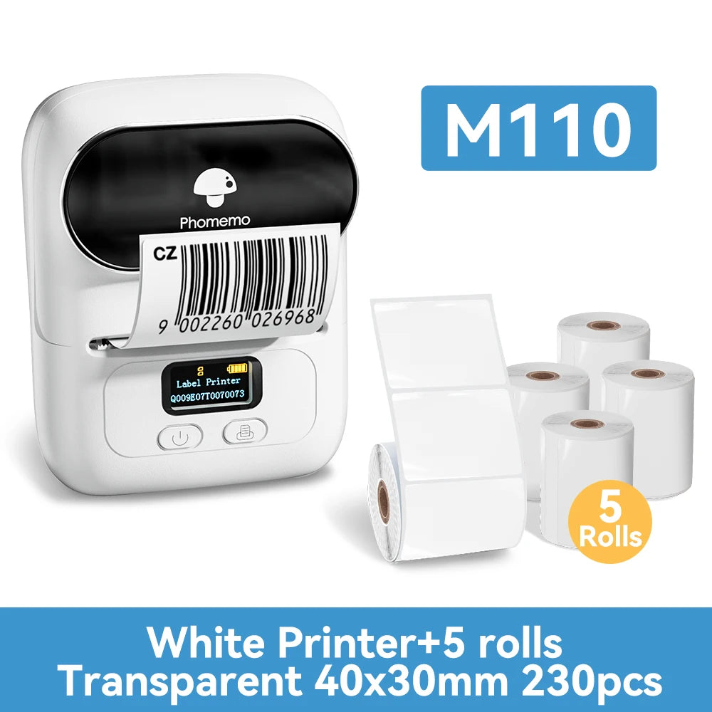 Phomemo M110 Thermal Printer: Portable Inkless Label Maker