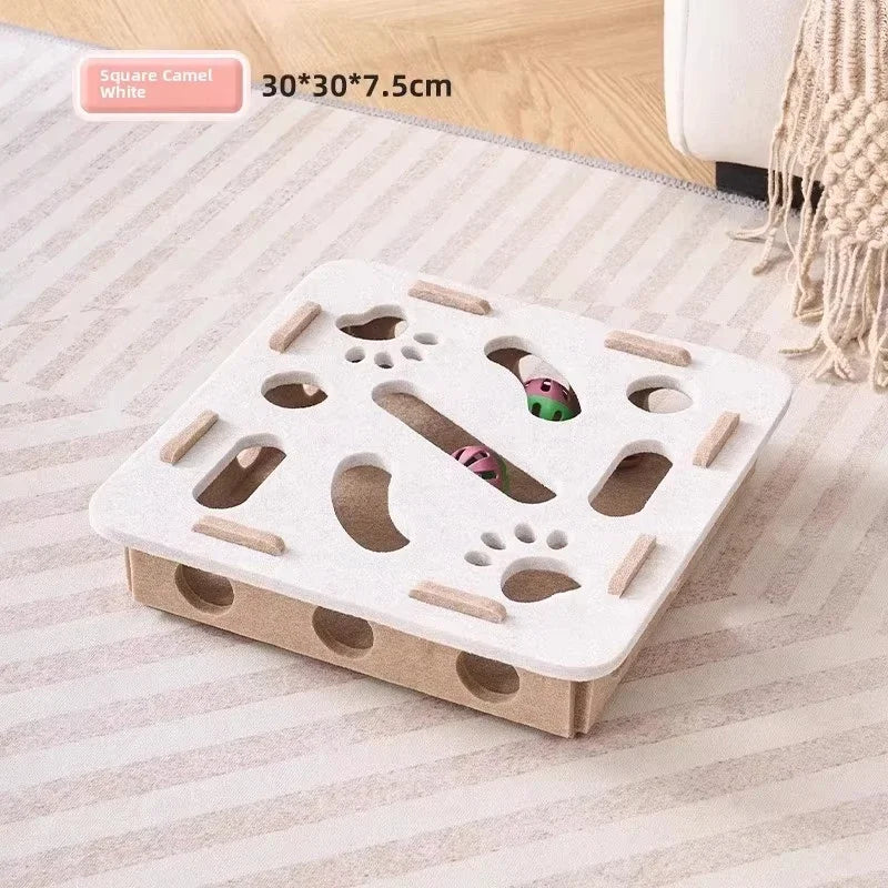 Cat Puzzle Toy: Felt Hunting Box to Bust Indoor Boredom