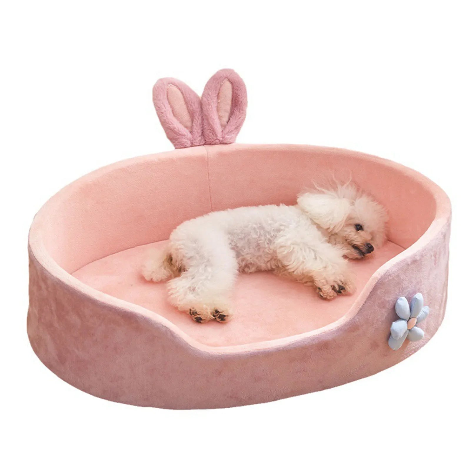 Detachable Pet Bed: Machine Washable Cover & All-Season Use