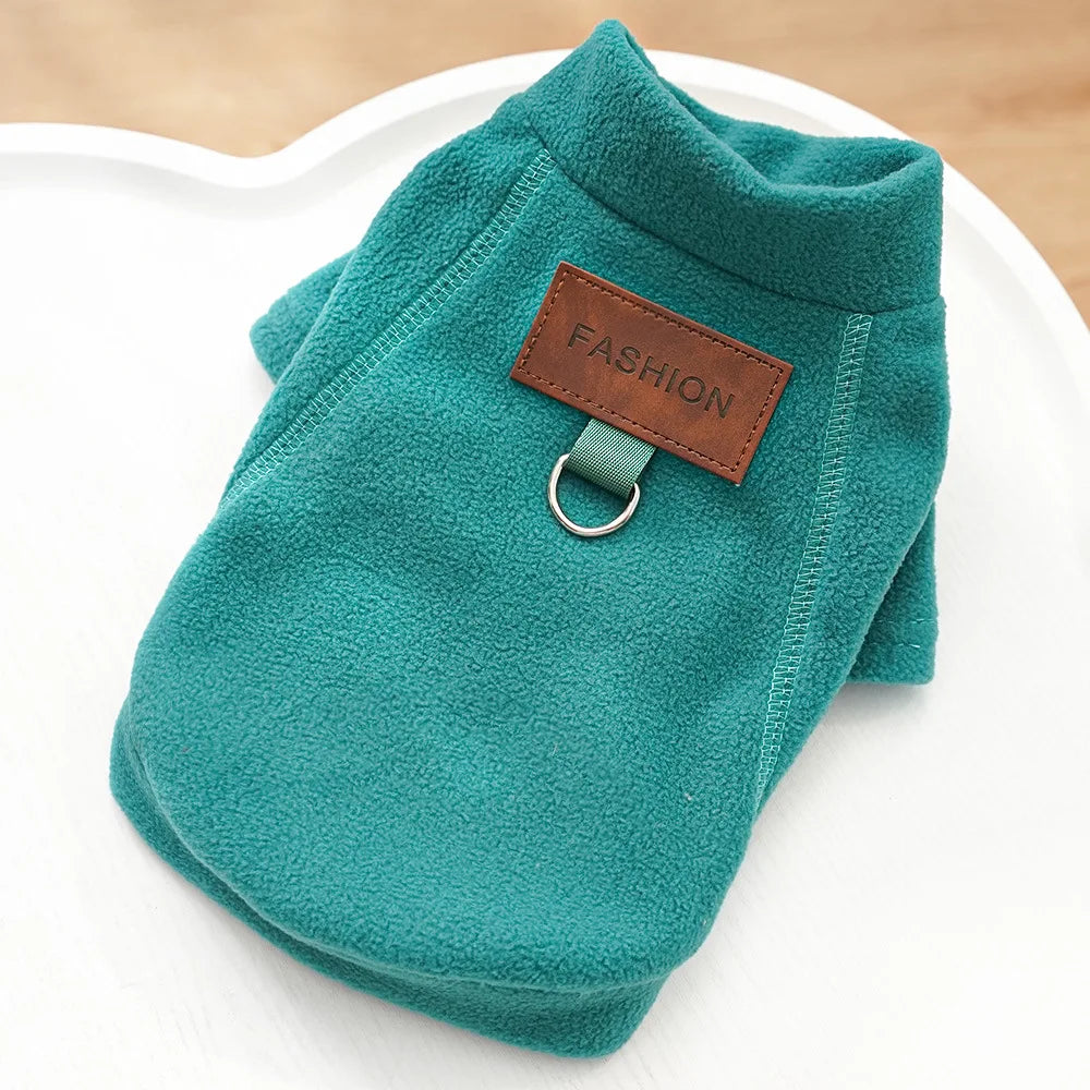 Dog Winter Hoodie: Soft Thermal Fleece for Small Pet Warmth