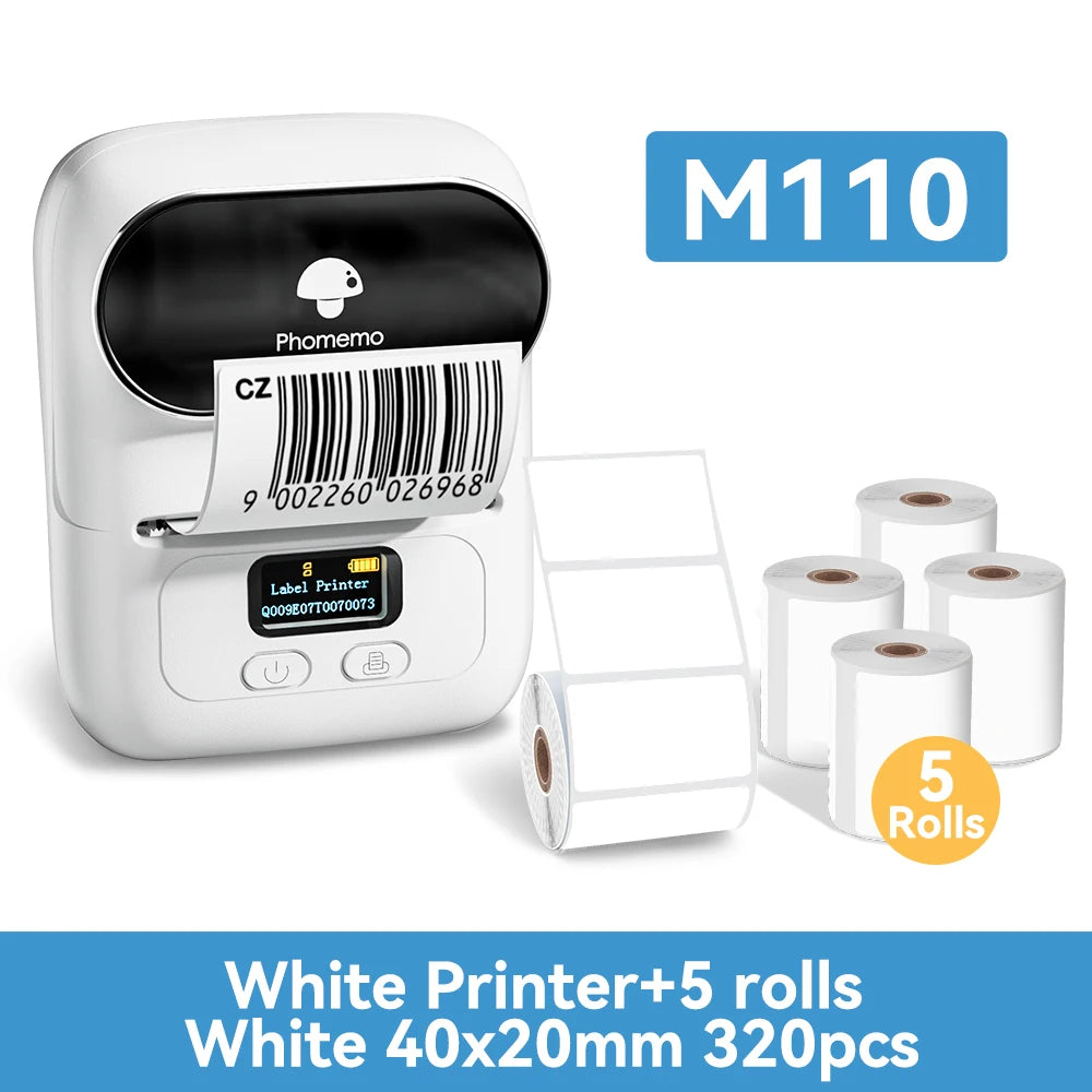 Phomemo M110 Thermal Printer: Portable Inkless Label Maker