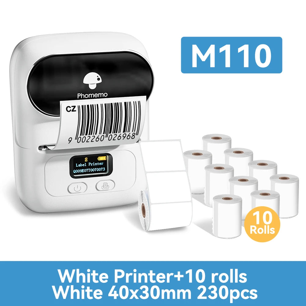 Phomemo M110 Thermal Printer: Portable Inkless Label Maker