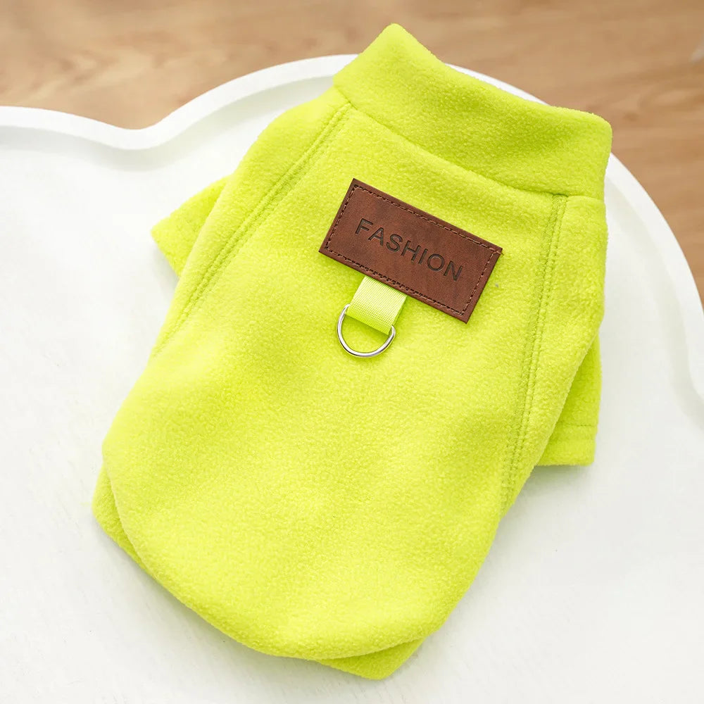 Dog Winter Hoodie: Soft Thermal Fleece for Small Pet Warmth