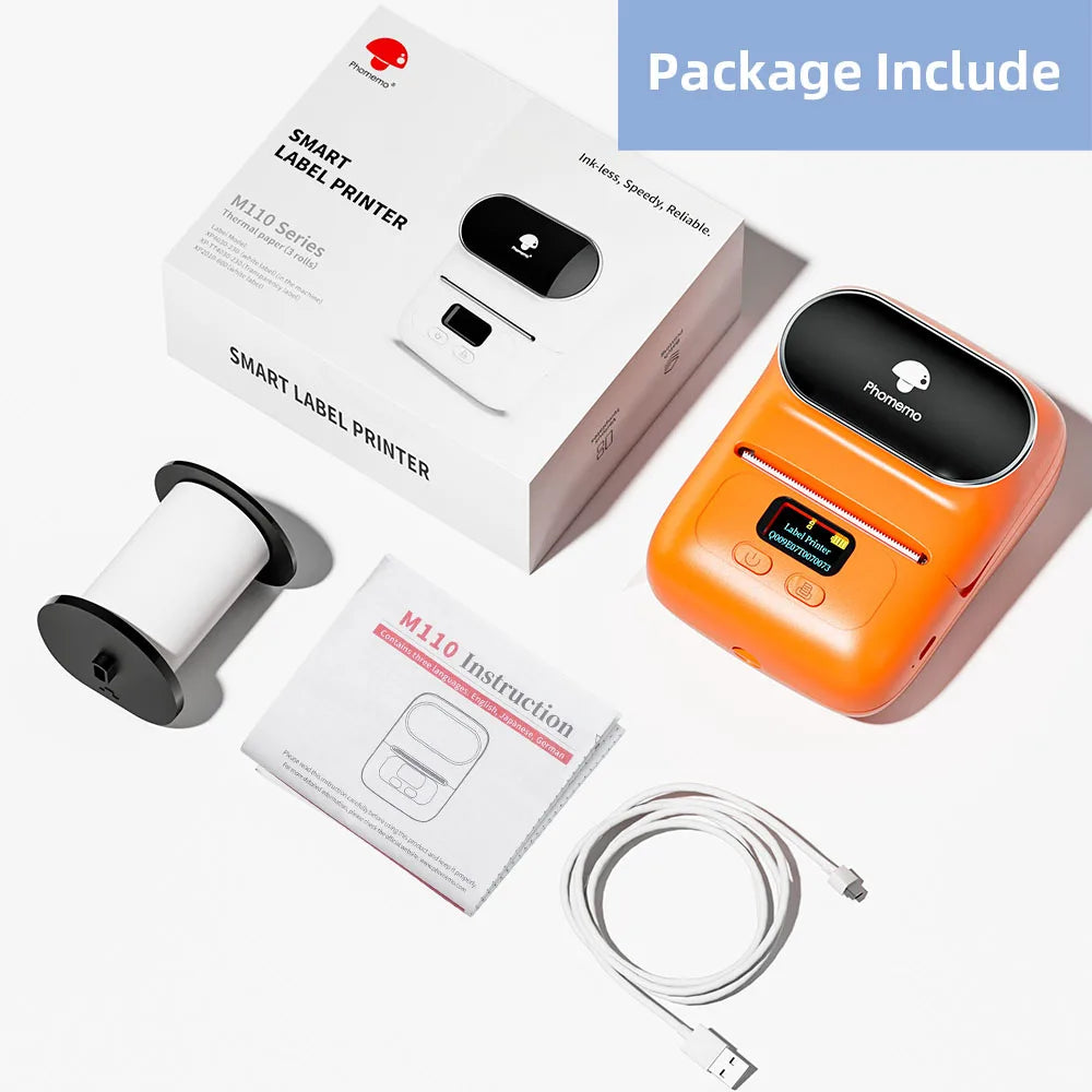 Phomemo M110 Thermal Printer: Portable Inkless Label Maker