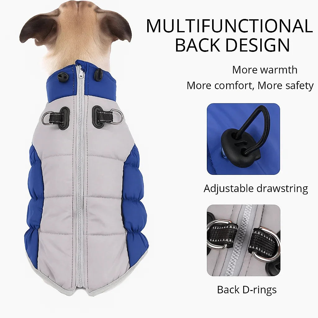Dog Winter Jacket: Wind-Resistant Outer Shell for Big Dogs