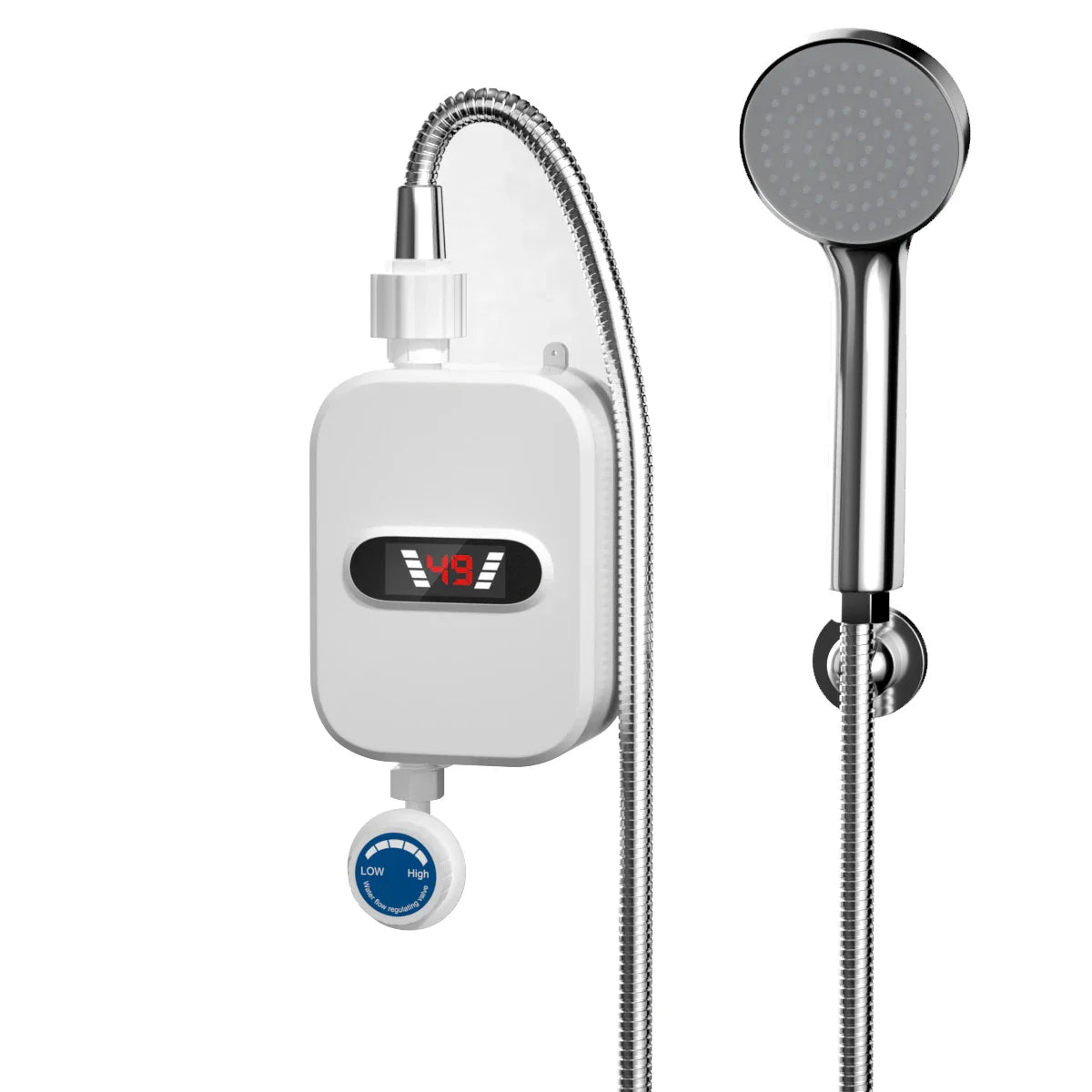 Instant Water Heater: 3.5kW Tankless Shower Set (3s Heat)