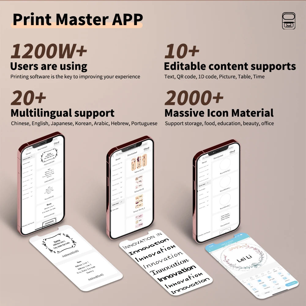Phomemo M110 Thermal Printer: Portable Inkless Label Maker