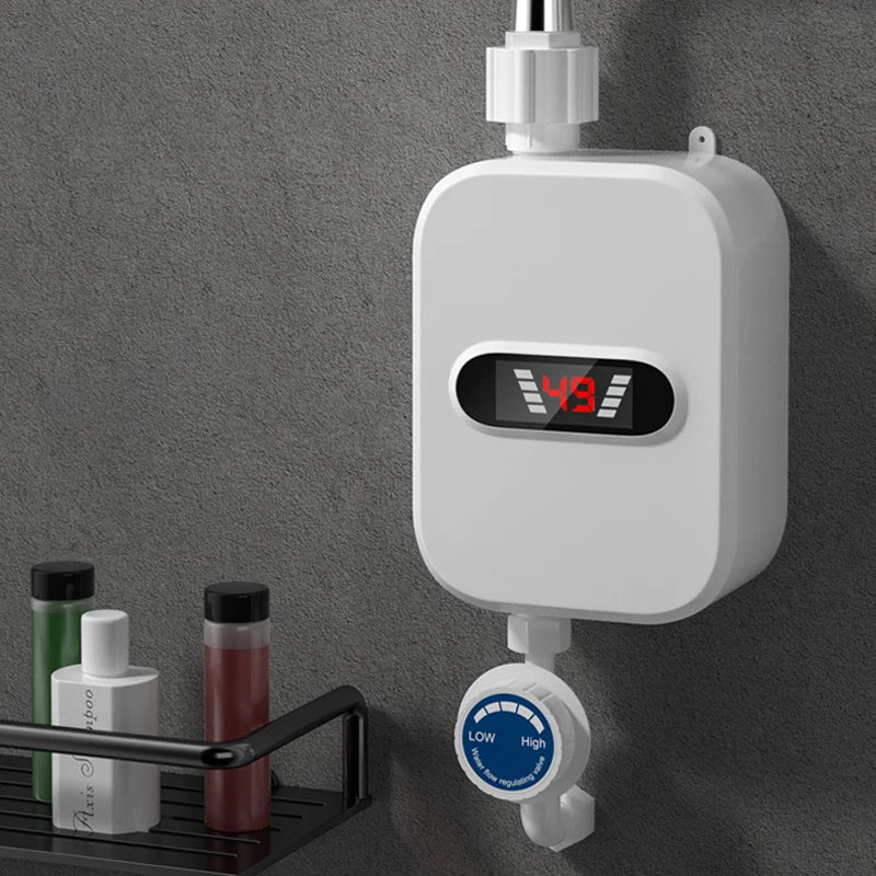 Instant Water Heater: 3.5kW Tankless Shower Set (3s Heat)