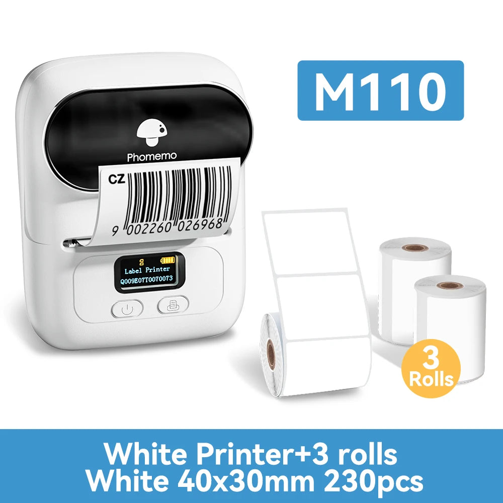 Phomemo M110 Thermal Printer: Portable Inkless Label Maker
