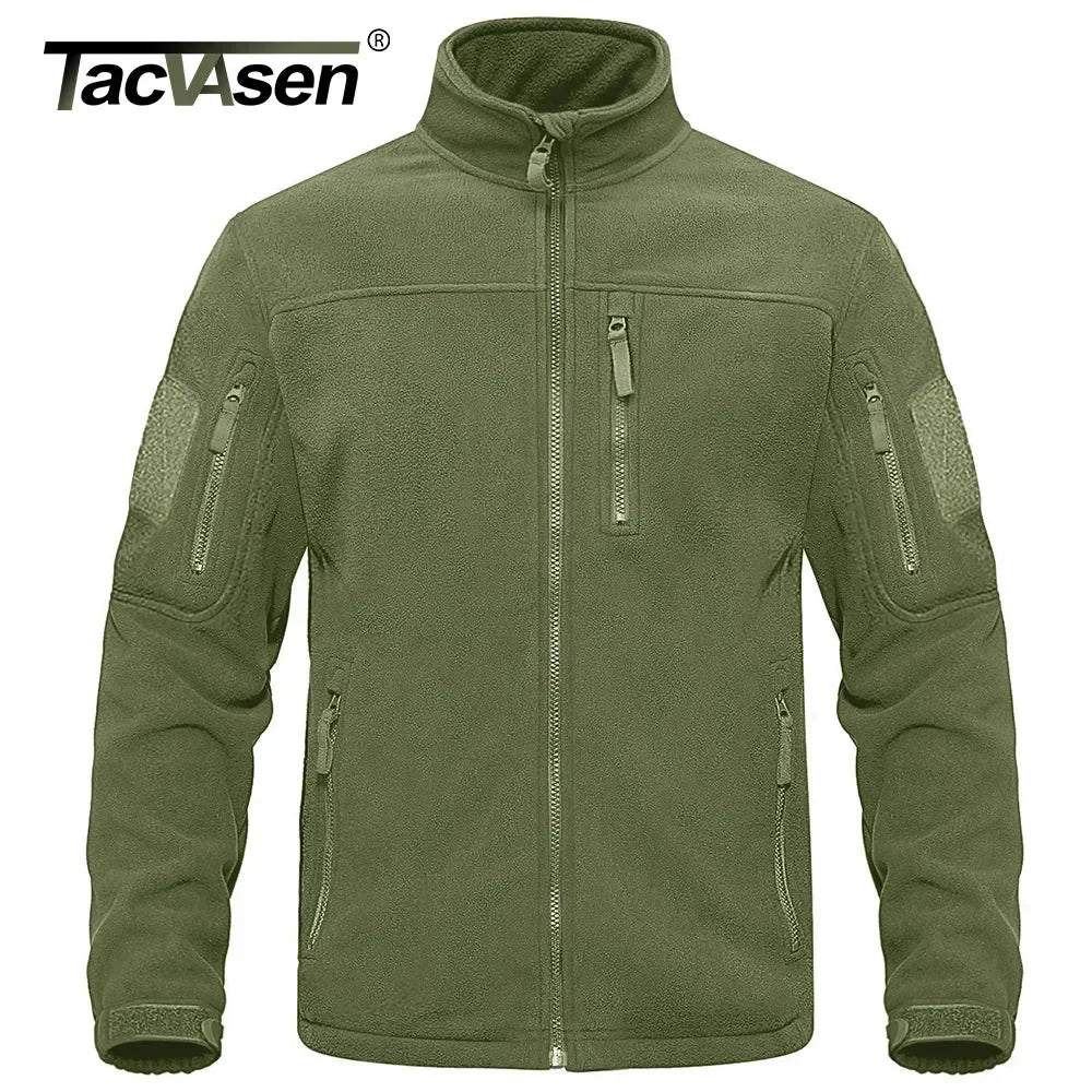 Fleece Jacket: Warm Thermal Work Coat with Utility Pockets