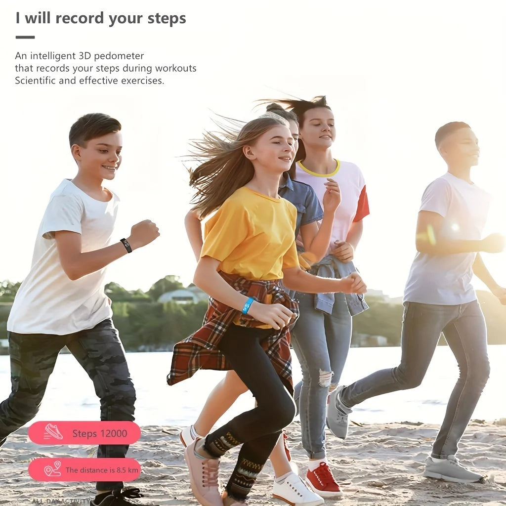 Smart Band Fitness Tracker: Pedometer with Lithium Battery