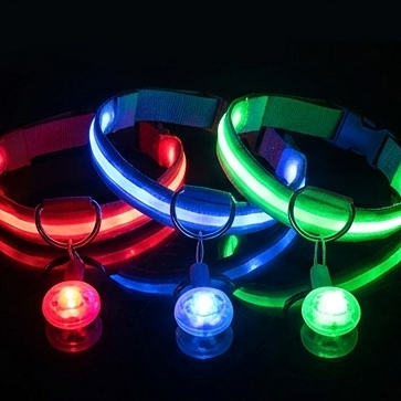 Glowing Dog Collar: USB Luxury Pendant for Pet Safety