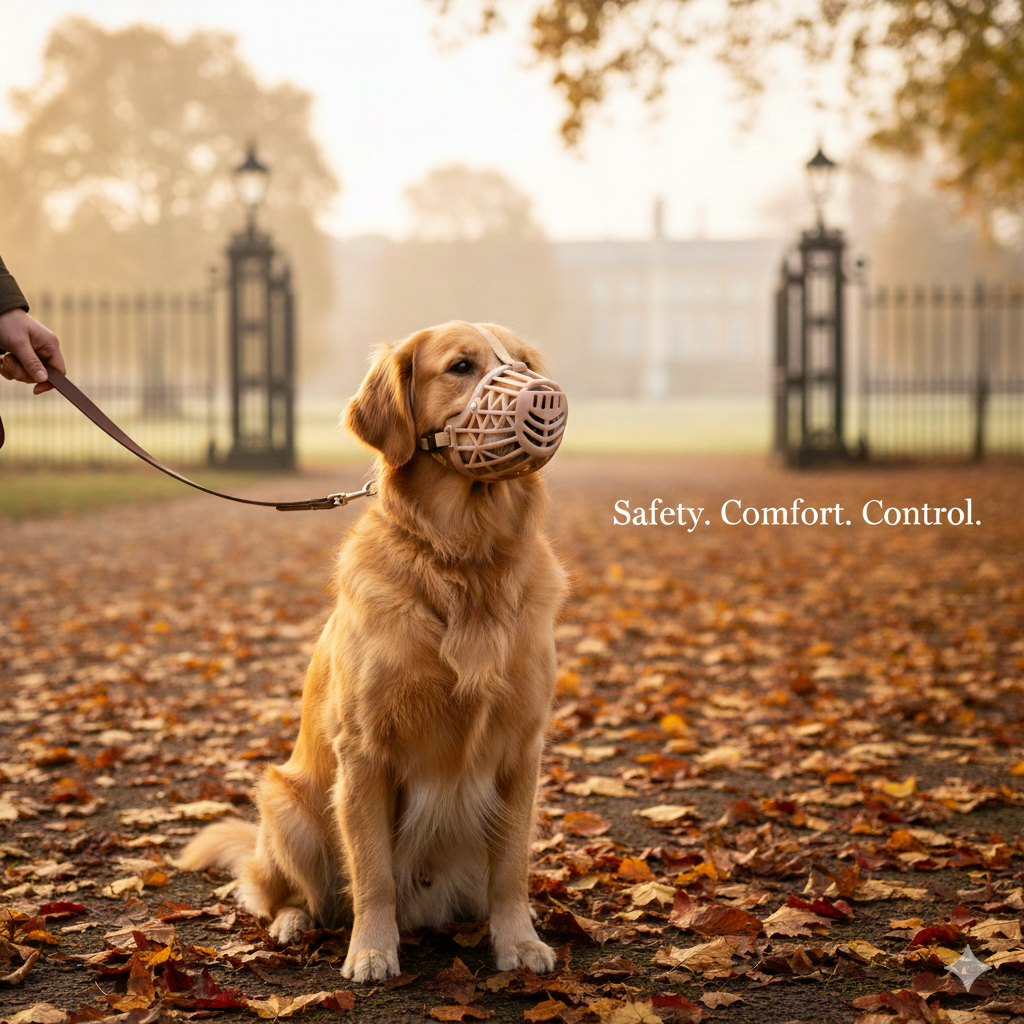 Dog Muzzle: Breathable Mesh for Safety & Bite Prevention